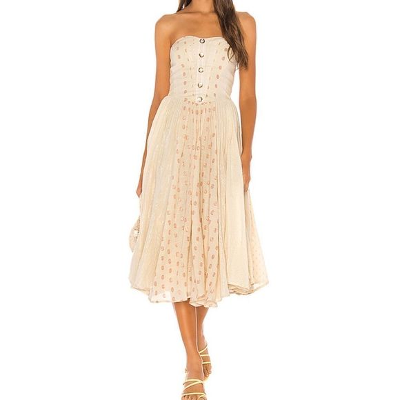 NWT Free People Amanda Midi Dress - Picture 8 of 11